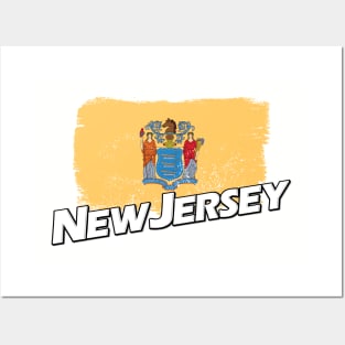 New Jersey flag Posters and Art